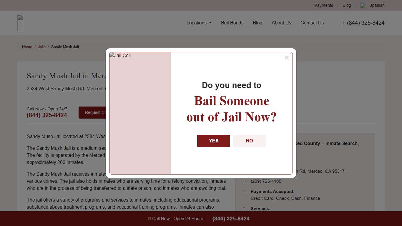 Sandy Mush Jail in Merced County – Inmate Search, Visiting & Contact Info - Espinoza Bail Bonds