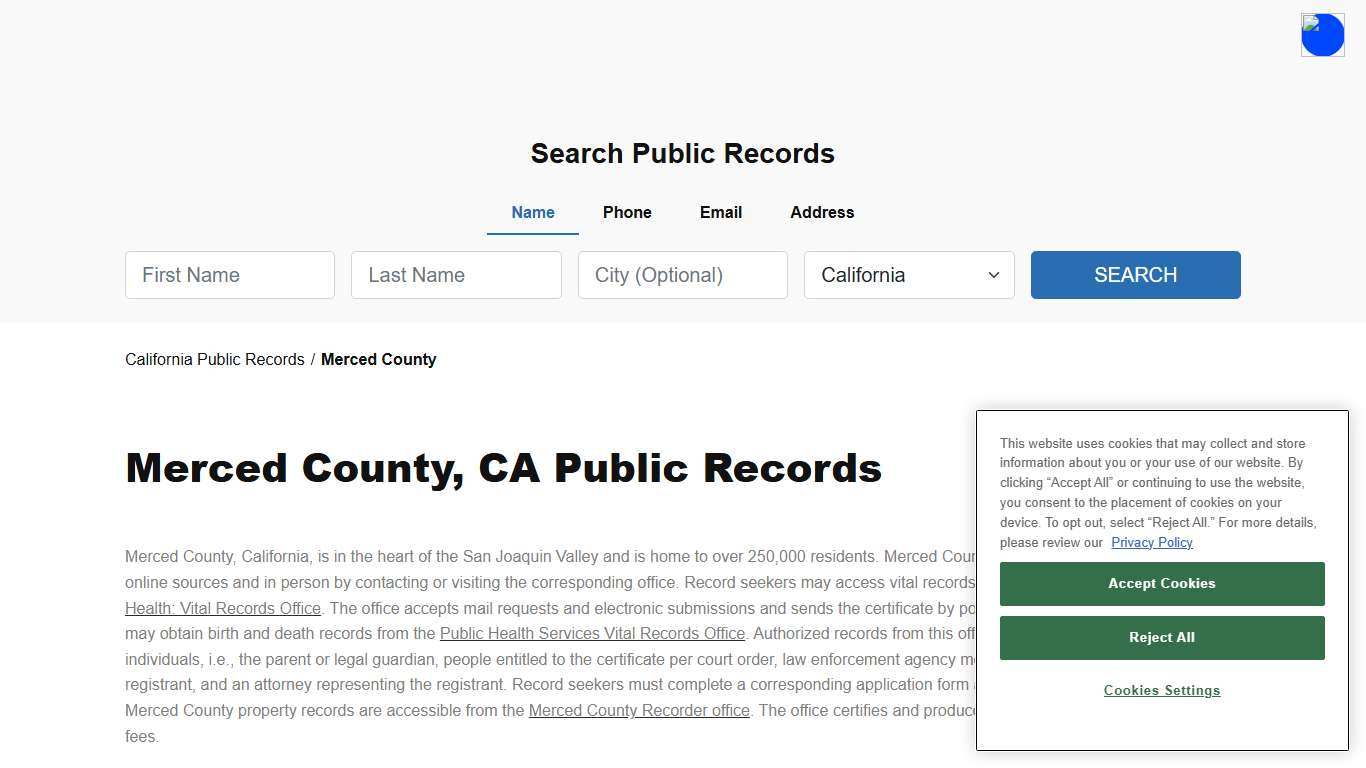 Merced County, CA Public Court, Arrest and Inmate Records - ThePublicIndex